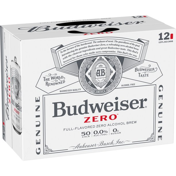 Budweiser Zero Beer, 12 Pack 12 fl. oz. Cans