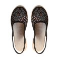 thumbnail image 2 of AUDeals Women's Ballet Flats Wedge Dress Shoes Soft Knit Ankle Strap Rhinestone Round Toe Comfortable Office Flats (Black, 8.5), 2 of 8
