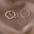thumbnail image 4 of Bangcool Bead Rings Simple Stacking 4PCS Fashion Bohemian Rings Knuckle Rings for Ladies, 4 of 10