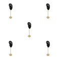 thumbnail image 2 of kurtrusly Earring Display Stand Human Ear Model Organizer Holder Showcase Stud Jewelry Left Ear Black Height: 18cm 5Set, 2 of 6