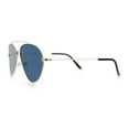 thumbnail image 6 of Concave Lens Tear Drop Shape Metal Rim Double Bridge Officer Sunglasses Gold - Black, 6 of 8