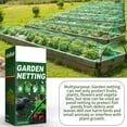thumbnail image 2 of Malla Para Plantas De Jardín, 13 X 32,8 Pies, Malla Transpirable De Polietileno Para Cercas De Plantas, A Prueba De Desgarros, Red Antipájaros Con Lazos Y Estacas Para Jardín, Patio, Huerto, Patio Tra Muyoka Hogar, 2 of 7
