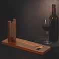 thumbnail image 1 of Soporte para botellas de vino, estante de almacenamiento para botellas de vino de mesa, soporte para botellas individuales de madera para gabinete de L BLESIY  encimera de botelleros, 1 of 8