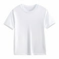 thumbnail image 4 of XQYLOS Toddler Girls Summer T-Shirt Kids' Tees Crewneck Cotton Solid T-Shirts Boys Girls Short Sleeve Toddler Comfort Soft T-Shirt Undershirt Tops 5-14 Years, 4 of 6