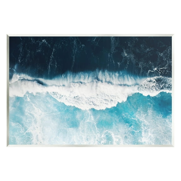 Stupell Industries Crashing Ocean Waves Landscape Photography Unframed Art Print Wall Art, 15 x 10