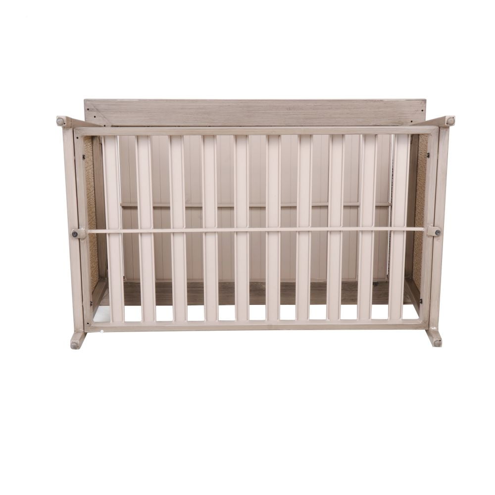 Kepooman 24" Outdoor Garden Patiosquare Wood Coffee Dining Table with Shelf, Rose Gold