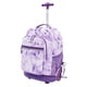 thumbnail image 2 of Mochila con ruedas Travelers Club corbata morada 18 pulgadas resistente al agua, 2 of 9