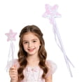 thumbnail image 2 of Princess Wand for Girls with Glitter Star Design and Flowing Ribbon Streamers, Magic Fairy Wand Toy for Birthday Party, Dress Up Play and Holiday Events, 2 of 4