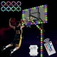 thumbnail image 1 of Luz LED para aro de baloncesto Lisbinx con control remoto, 17 colores, 7 modos de iluminación, temporizadores, luz LED súper brillante para jugar., 1 of 1