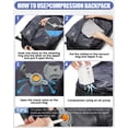 thumbnail image 3 of SYCNB Air Vacuum Travel Backpack for Women, Hiking Compression Vacpack for Men, Waterproof Personal Item Travel Bag with Air Pump, Flight Approved Underseat Carry-on Bag, Black, 3 of 10