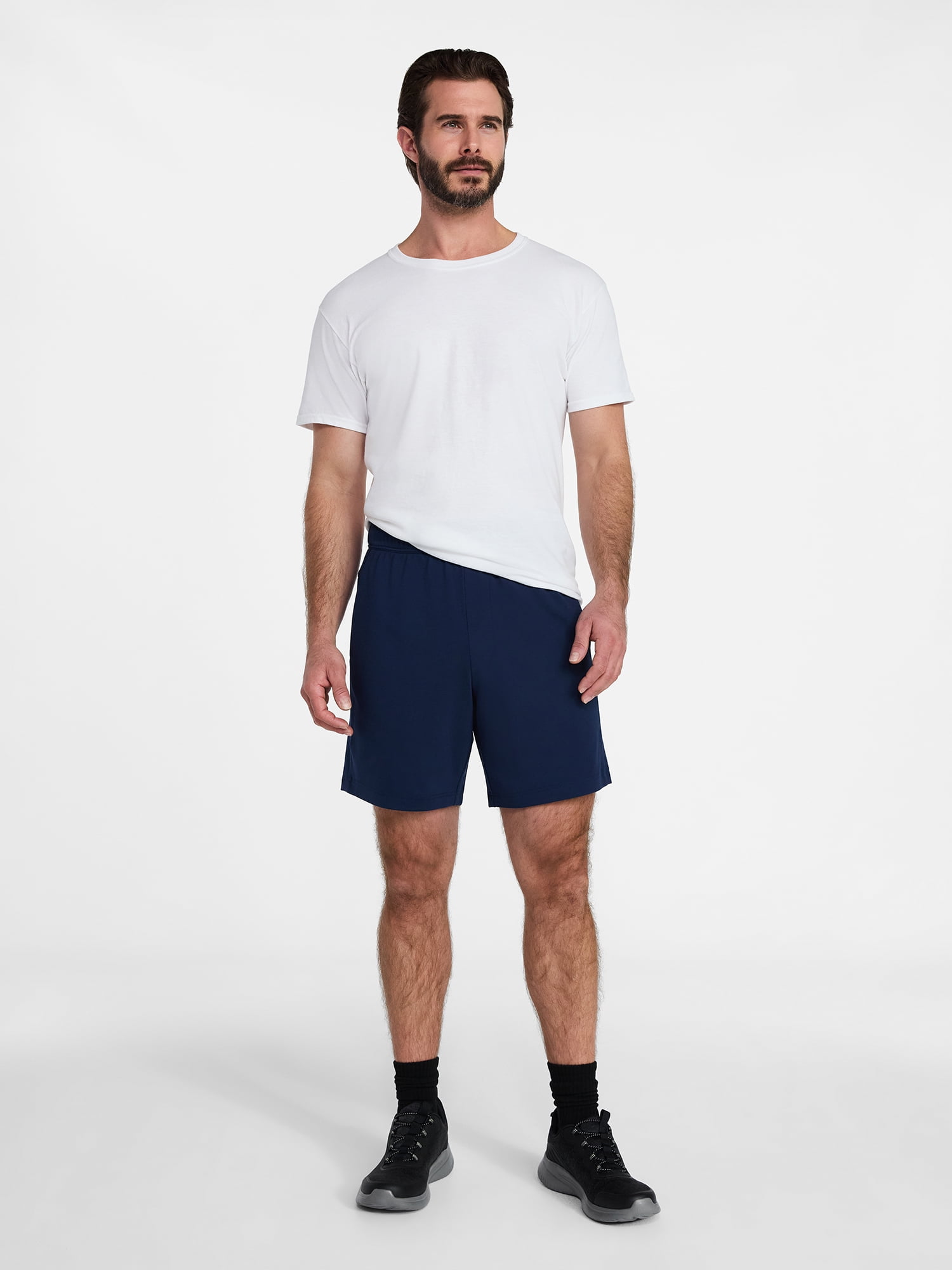 Athletic Works Men's and Big Men's Ponte Knit Shorts, Sizes XS-3XL