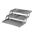 thumbnail image 1 of TIELUTT Three Layer Foldable Drawer Organizer Expandable Table Organizer Corner Strainer Drying Rack inside Water Bottle Rack Drying Dish Rack for Counter Big Corner Strainers for Kitchen, 1 of 8