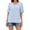 Blue, variant on Womens T Shirts V Neck Summer Solid Color Short Sleeve Loose Casual Tunic Tops Shirts Blouses