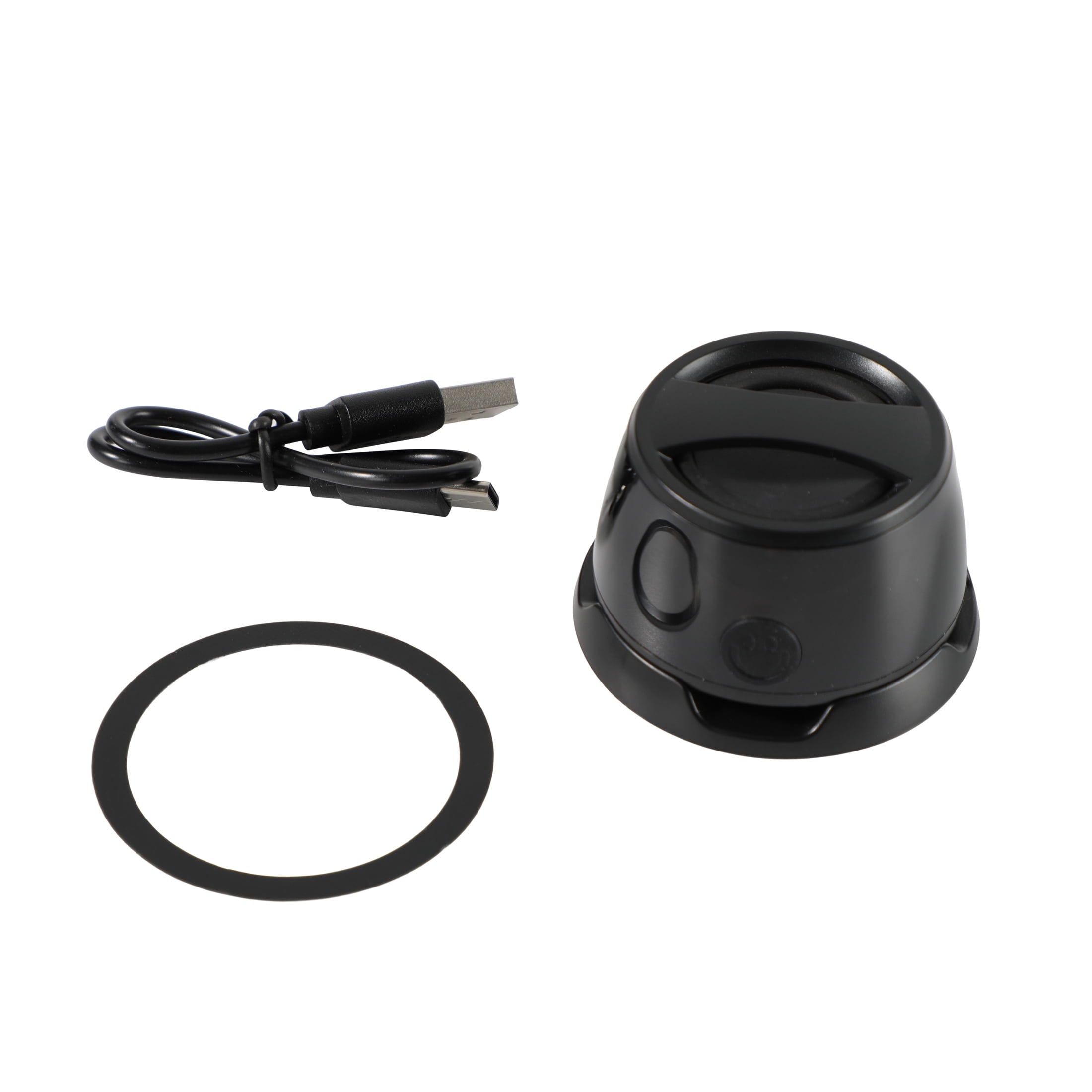 ZSOU Mini Magnetic Portable Wireless Speaker with LED Lights, Black