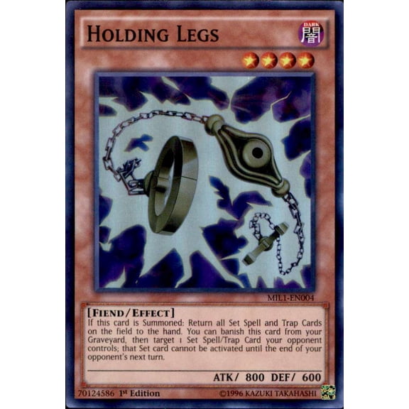 YuGiOh Millennium Pack Super Rare Holding Legs MIL1-EN004