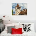 thumbnail image 4 of Nawypu Canvas Wall Art Castle Old Town Switzerland Framed Canvas Prints Modern Decor for Home Bathroom Office Farmhouse Canvas Artwork Poster Housewarming Gift for New Homeowners, 4 of 4