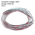 thumbnail image 3 of Uxcell 28 Gauge 3 Conductor Electrical Wire Tinned Copper Cable 49FT Stranded Wire for LED Strips Lamps Residential Wiring, 3 of 6