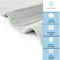 thumbnail image 3 of White Classic Hotel Collection Absorbent Cotton Bath Mats, Spa Reversible Floor Towels, not a Bathroom Rug, Silver Gray, 22 x 34, 2 Pack, 3 of 8