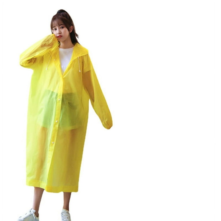 Rain Ponchos for Adults Reusable - Hooded Raincoats for Men Survival Heavy Duty Military Impermeable Rain Coat