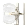 thumbnail image 6 of Atwell Collection 10" One-Light Mid-Century Modern Brushed Nickel Clear Glass Semi-Flush Mount Light, 6 of 13