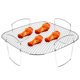 thumbnail image 2 of Rejilla para freidora de aire Rejilla para asar Rejilla deshidratadora de acero inoxidable Rejilla para cocinar multiusos Rejilla para tostadas Accesorios para freidora de aire Estante cuadrado resist, 2 of 11