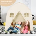 thumbnail image 5 of Gymax Kids Play Tent Girls Boys Princess Castle Portable Indoor Outdoor Playhouse White, 5 of 9
