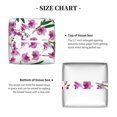 thumbnail image 5 of Kdxio Orchids Flowers Print Tissue Box Cover,Square Decorative PU Leather Facial Paper Case Organizer Holder Dispenser for Bathroom,Night Stands,Desk,Car 5.2''X5.2''X5.2'', 5 of 8