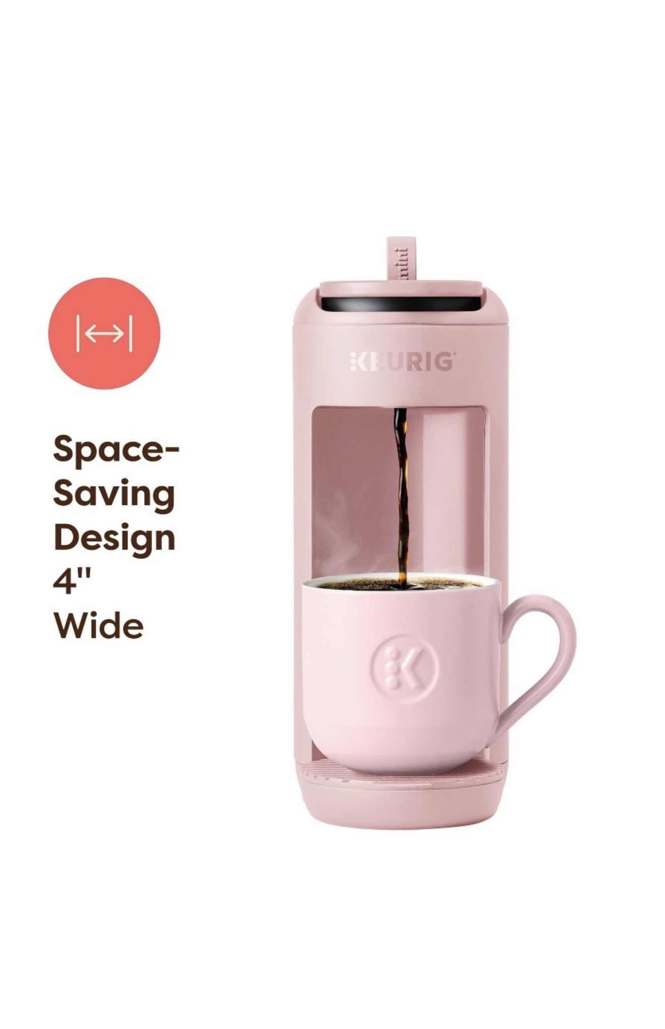Keurig K-Mini Mate Single-Serve K-Cup Pod Coffee Maker  Pink Sands