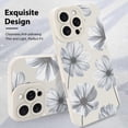 thumbnail image 3 of Funda de teléfono MZELQ para iPhone 16 Pro con estampado floral de silicona, 3 of 6
