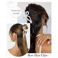 thumbnail image 4 of Zeya 4 PCS Acrylic Bow Hair Clips for Women Bow Cute Claw Clip 4.3" Large Hair Claw Clips for Thick or Long Hair Bows Jaw Clip, 4 of 6