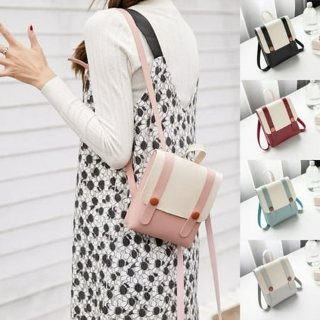 Scarlet Womens Backpack - Fashion Women Leather Backpack Handbag Girls Shoulder Bag Travel Rucksack Tote
