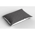 thumbnail image 2 of Ambesonne Grunge Pillow Sham 2 Pack, Sketchy Vintage Circular, 26"x20", Charcoal Grey Champagne, 2 of 3