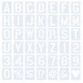 thumbnail image 1 of GUOOL Letter Stencils 2 inch Interlocking Reusable Letter and Number Stencils Alphabet, 1 of 5