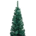 thumbnail image 3 of vidaXL Christmas Tree Decoration Artificial Slim Tree with LEDs and Ball Set, 3 of 12
