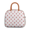 thumbnail image 2 of Lunch Bag Lunch Box for Women Reusable Insulated Lunch Bags,Water-Resistant Lovely Lobster Cartoon Style Cooler Lunch Tote Bag, Large Capacity for Work Travel Picnic, 2 of 6