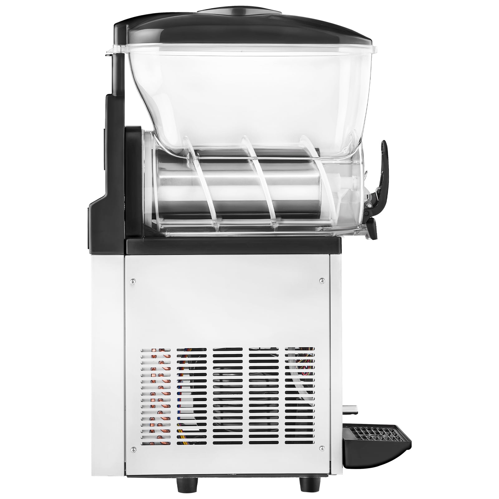 15L Commercial Slushy Machine, Stainless Steel Frozen Drink Machine with Temperature Control, 5°F to 50°F Adjustable, Single Bowl Slush Maker for Restaurants, Bars, Home Use, 27kg
