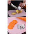thumbnail image 2 of RKSTN Finger Guard 10pc Stainless Steel Vegetable Cutting Finger Guard, 2 of 3
