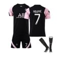 thumbnail image 1 of 2122 Paris Black Pink Mbappe #7 Suit Football Jersey Training Set, 1 of 1
