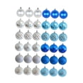 thumbnail image 2 of GUOOL 36Pcs Christmas Balls Ornaments Hanging Assorted Shatterproof Christmas Tree 6cm Deep Blue, 2 of 9