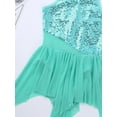 thumbnail image 5 of YEAHDOR Kids Girls Sleeveless Sequins Skating Leotard Dress Lyrical Modern Dance Costume, 5 of 7