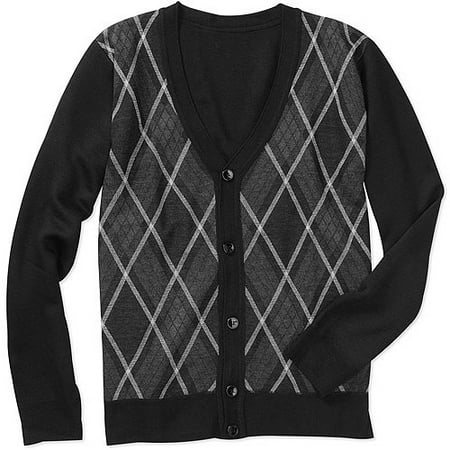 Big Men's - Jaquard Cardigan Sweater,