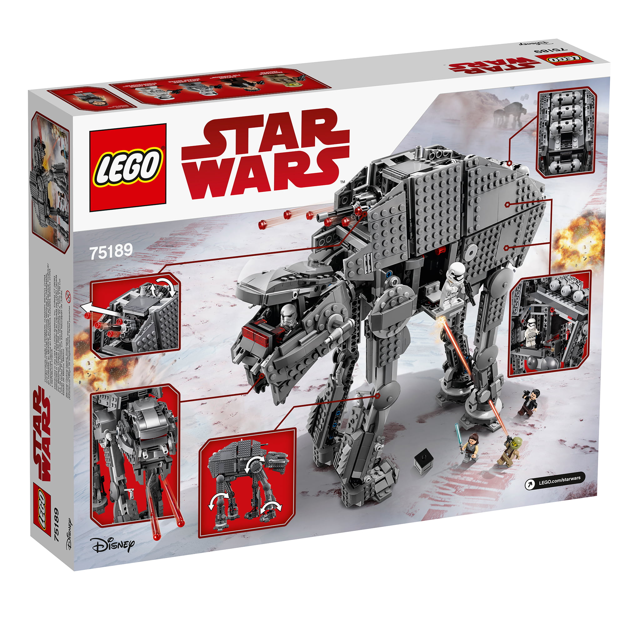 LEGO Star Wars Episode VIII First Order Heavy Assault Walker 75189 Building  Kit (1376 Piece)