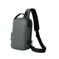 thumbnail image 5 of Segolike Men Chest Pouch Hard Case Shoulder Bag for Traveling Climbing Outdoor Sports Gym Gray, 5 of 8