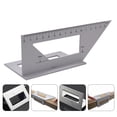 thumbnail image 6 of NICERIO Angle Protractor Ruler Aluminum Engineer Ruler Silver 1Pack, 6 of 9