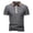 Dark Gray, variant on Men's T Shirts Muscle Polo Shirt Work Shirts Baggy T-Shirt Black Collared Short Sleeve Tee Shirts,L