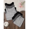 thumbnail image 5 of Set De Pijama Mujer Top Sin Mangas Y Shorts Multicolor, Ropa De Dormir, 5 of 5