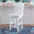 thumbnail image 6 of Linon Lorena 24" High Back Counter Stool, White, 6 of 11