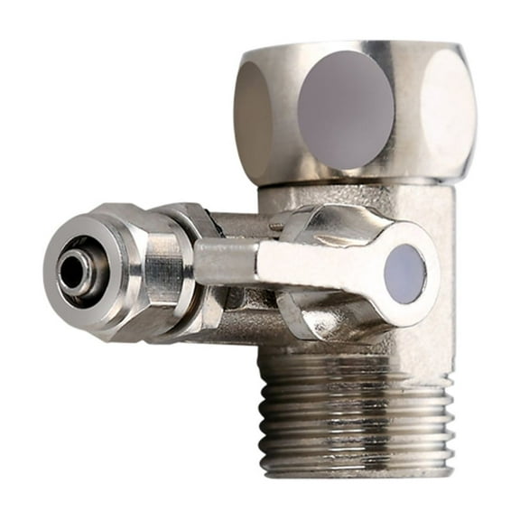 Sink Under Water Filter Tee Feed Water Valve Adapter Tube Push To Connect Angle Stop Adapter Valve Water Supply Diverter