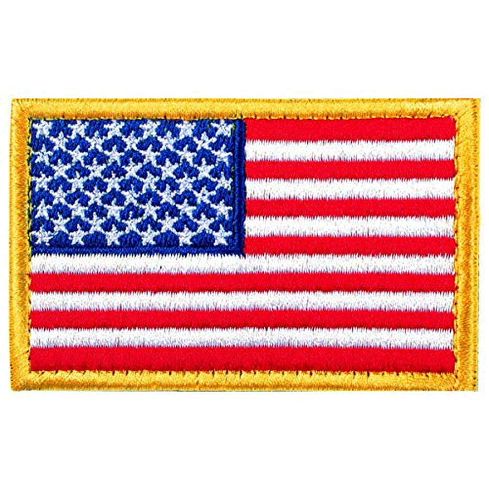 Tactical Patches of USA US American Flag, with Hook and Loop for