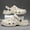 Beige, variant on Men'S Color Block Hollow Clogs for Fashion, Comfortable And Non-Slip Casual Slippers Made of Durable Odor-Resistant EVA, Ideal for Outdoor Activities
